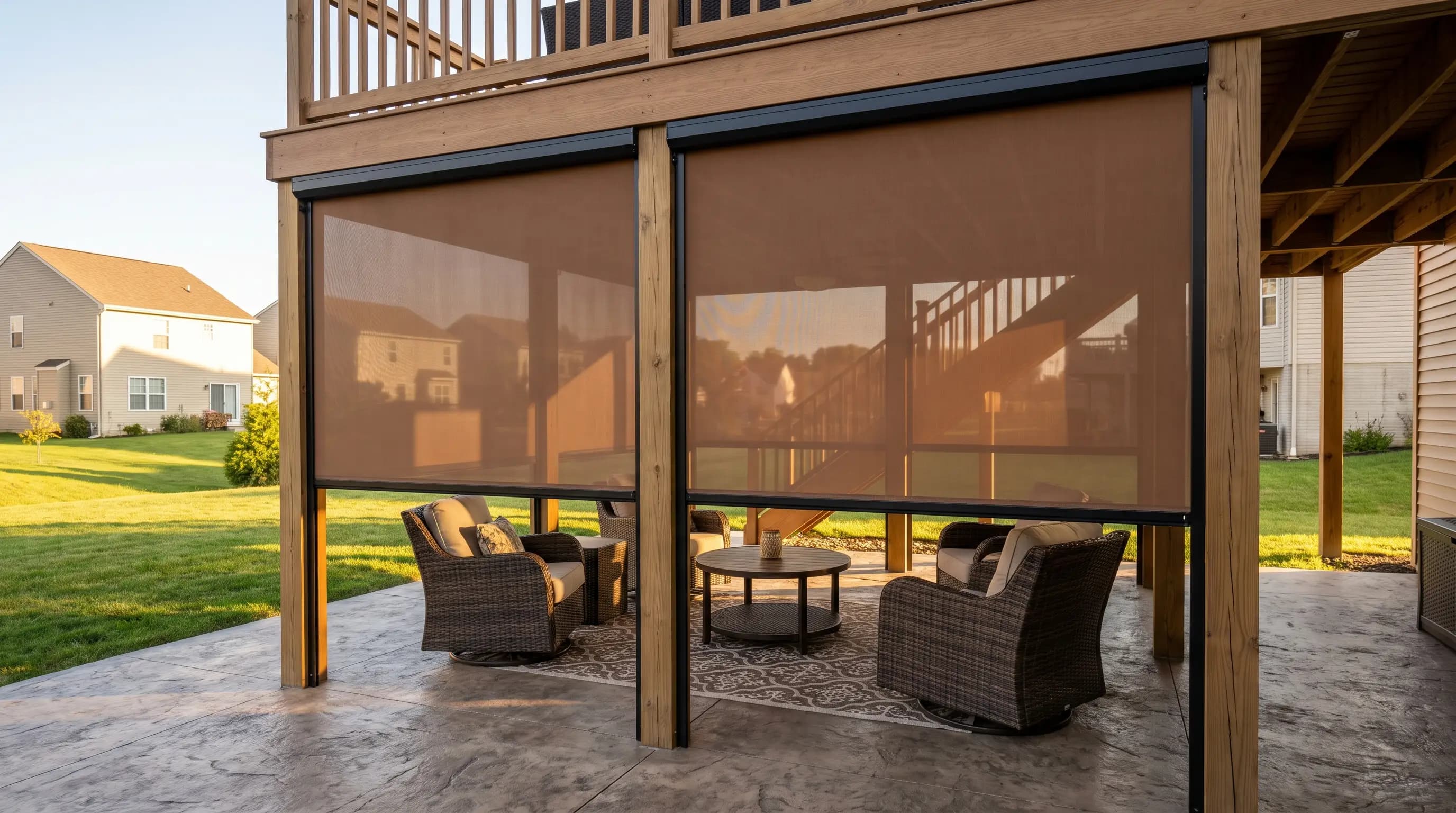 McCandless patio · Zipscreen 5% · Nano 95 Tabacco